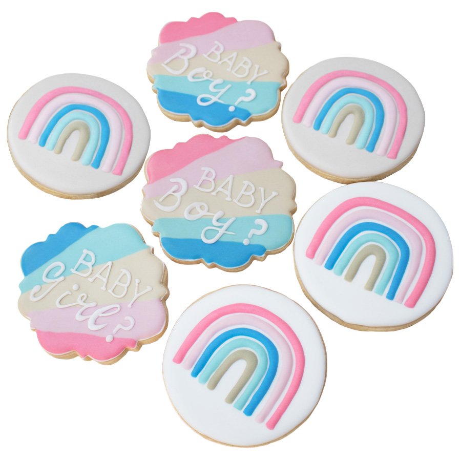 Cookie cake arcoíris