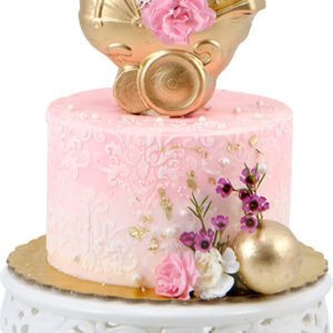 Pastel baby shower rosa
