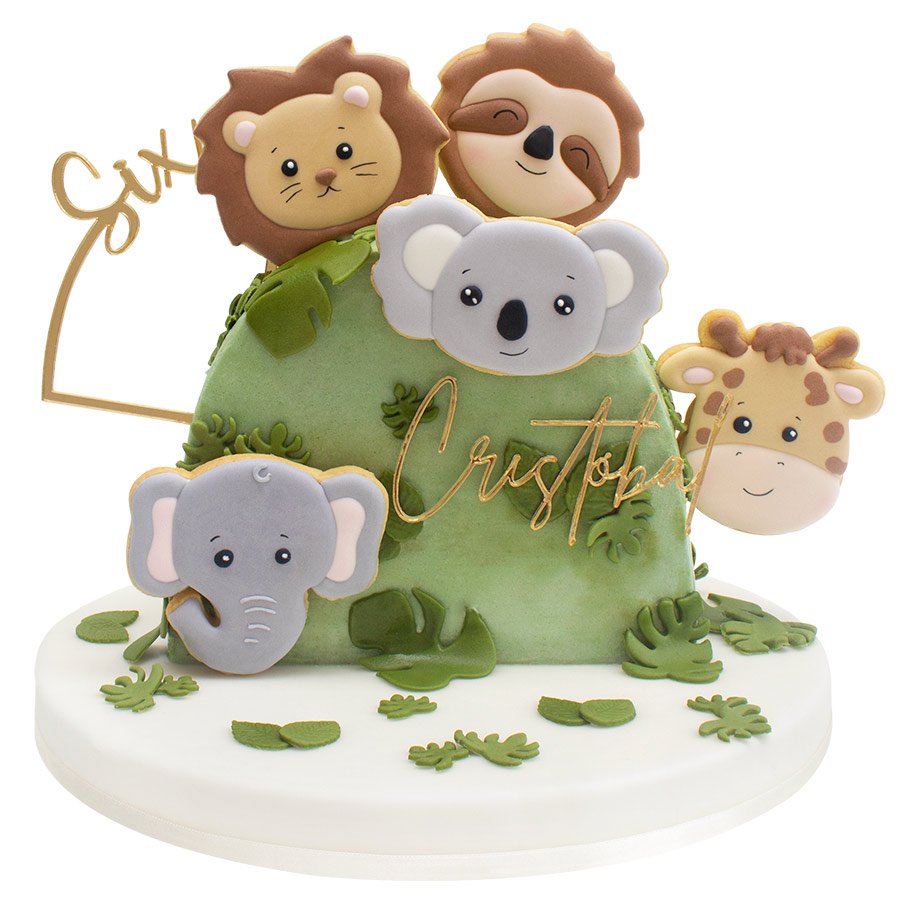 Cookie cake safari bebé 01