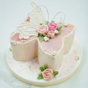 Pastel mariposas botánico