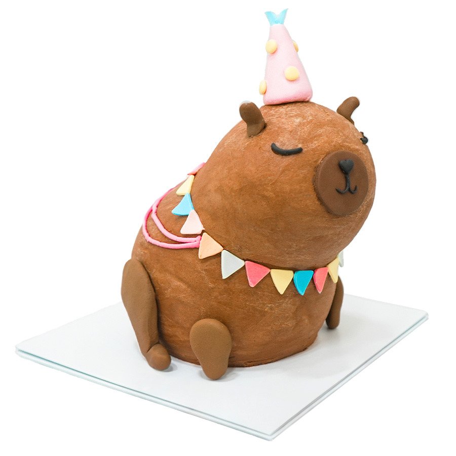Pastel de cumpleaños capibara 01