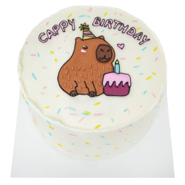Pastel de cumpleaños capibara 02