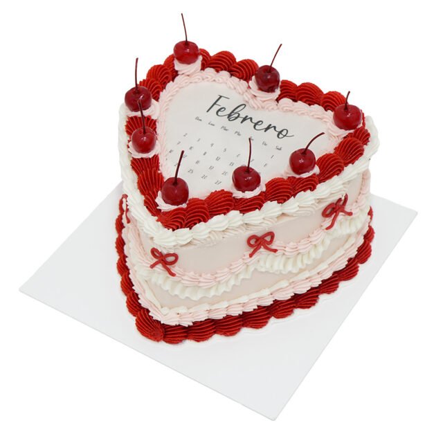 Pastel corazón Burn cake