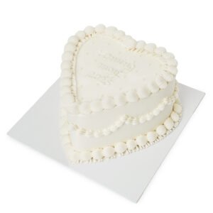 Pastel corazón revelación de género