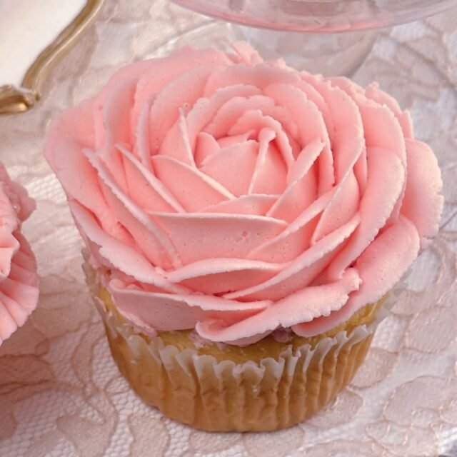 Cupcakes con flores