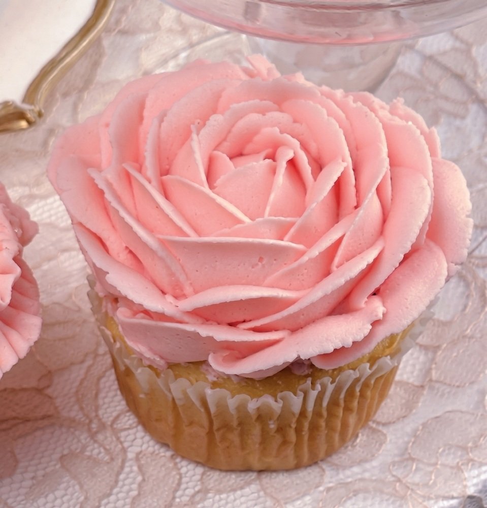 Cupcakes con flores