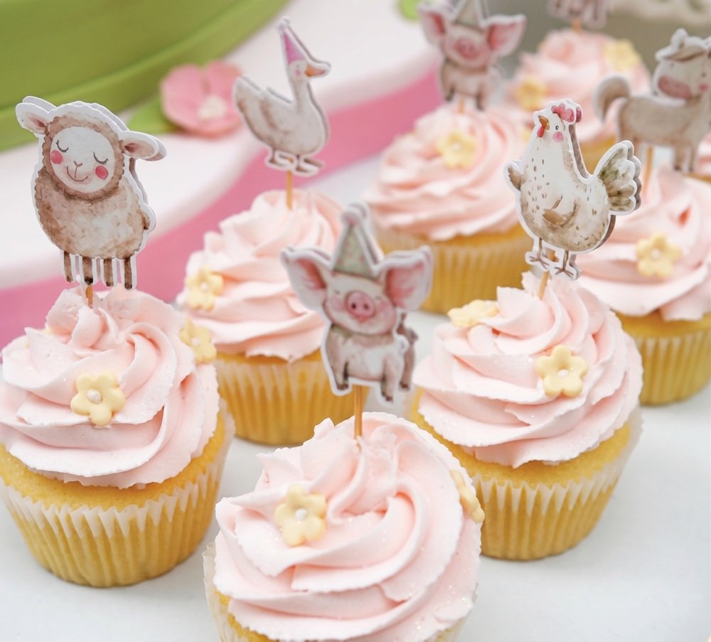 Cupcakes con toppers