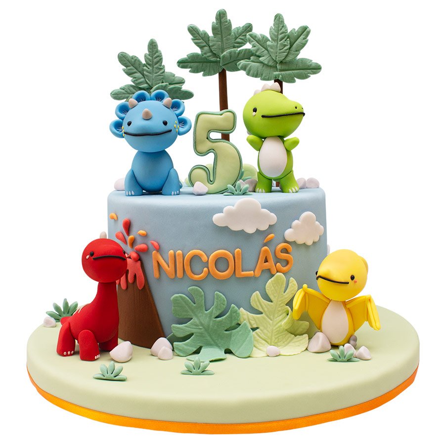 Pastel dinosaurio 01