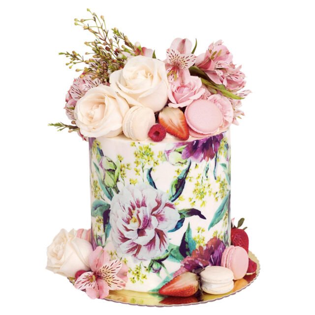 Pastel de flores 06