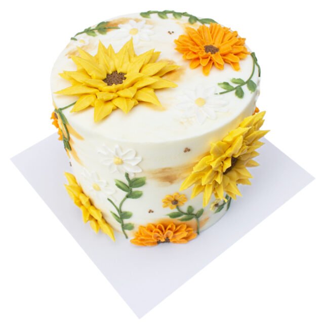 Pastel de flores 08