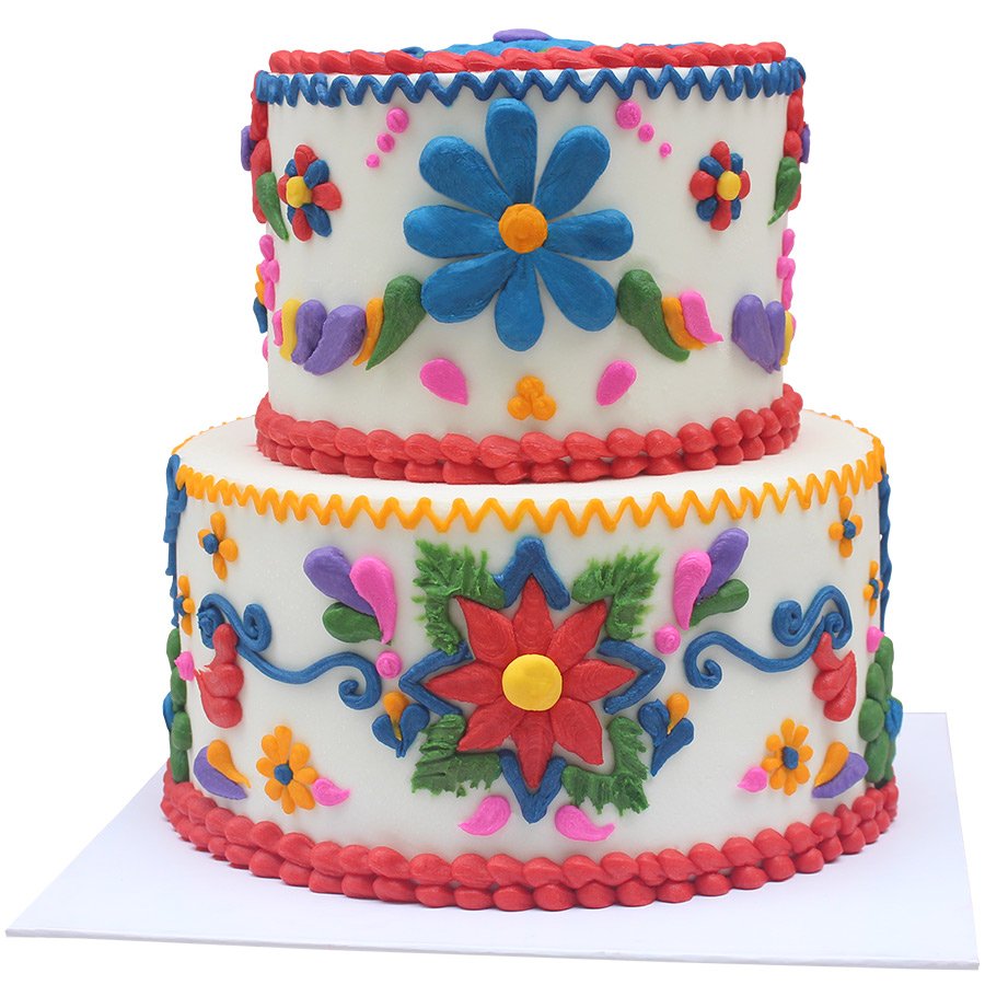 Pastel flores multicolor