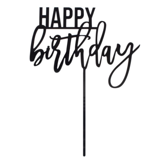 Topper Happy Birthday negro