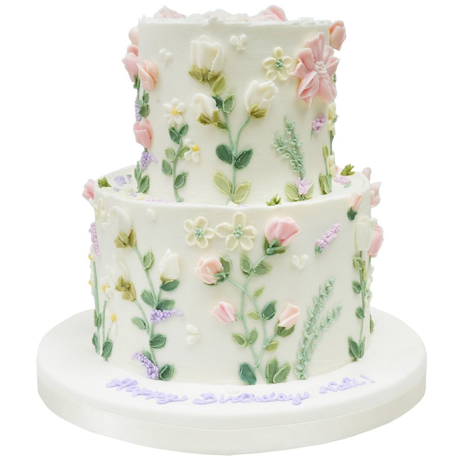 Pastel pequeñas flores