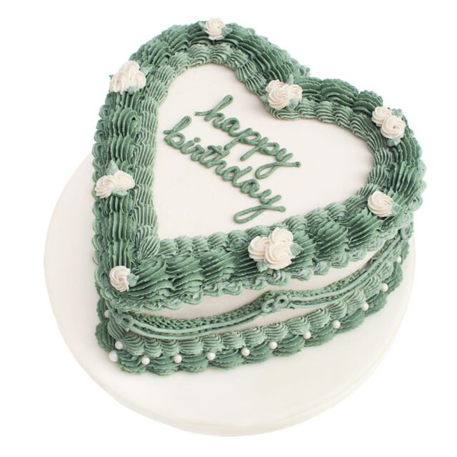Pastel de amor verde 01