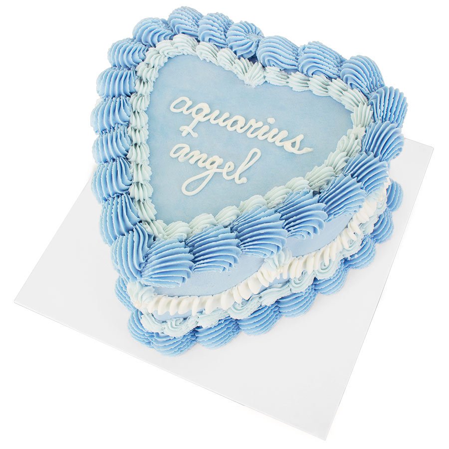Pastel de amor celeste