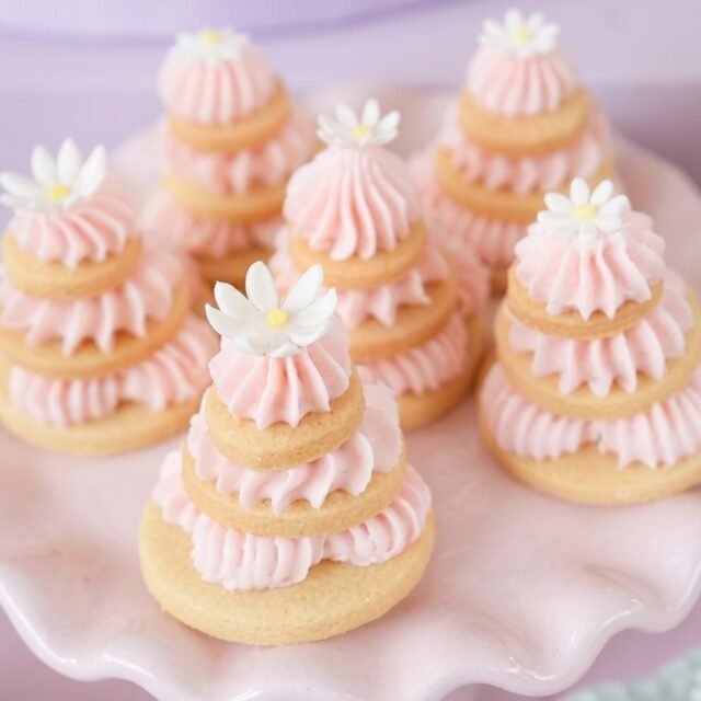 Mini pasteles de galleta