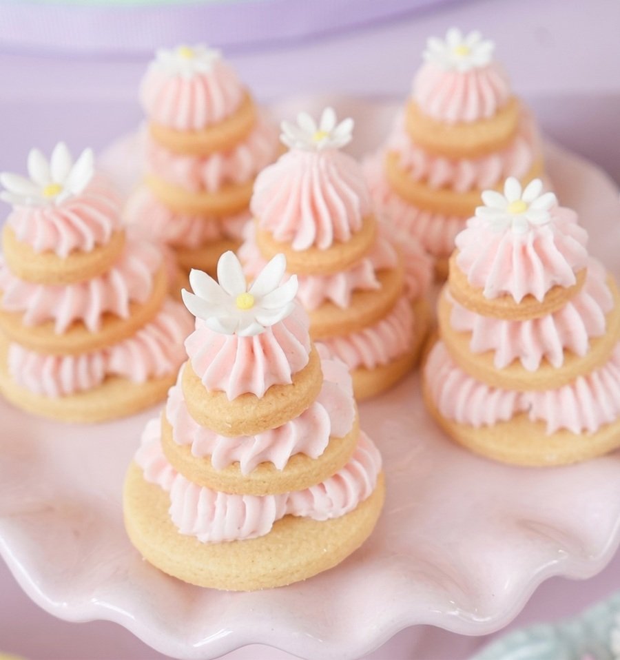 Mini pasteles de galleta