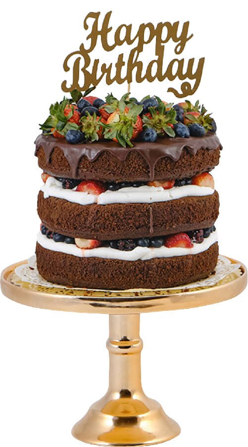 Naked cake de chocolate con chorreado