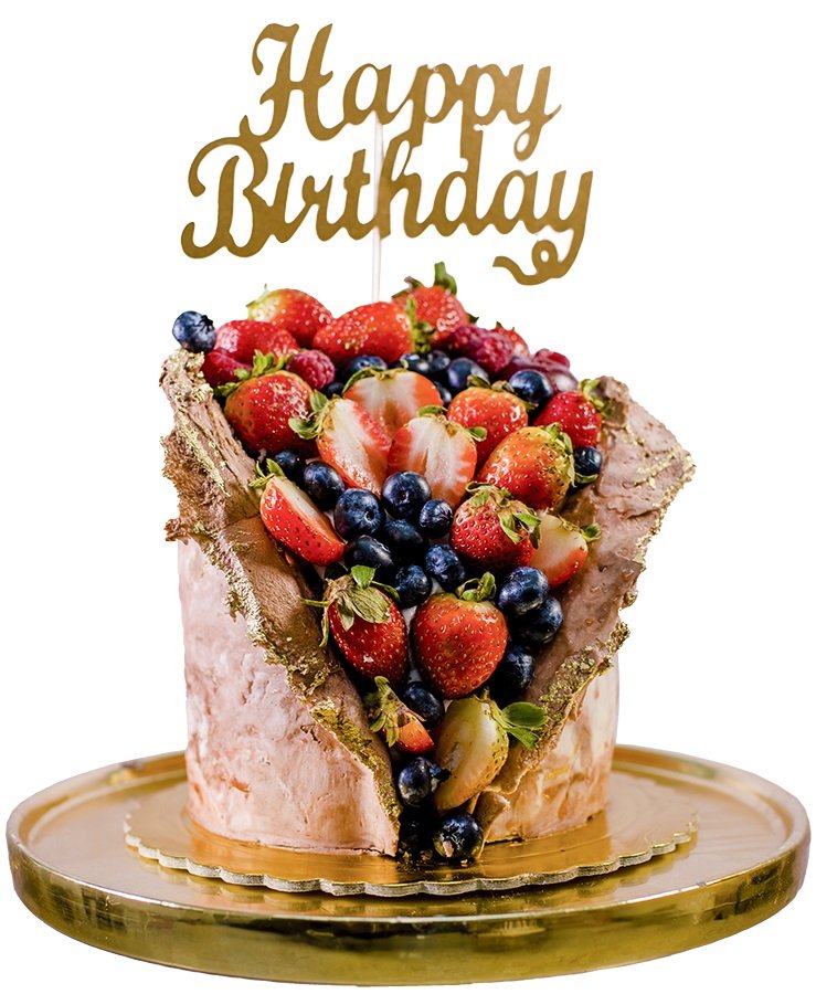 Naked cake marmoleado