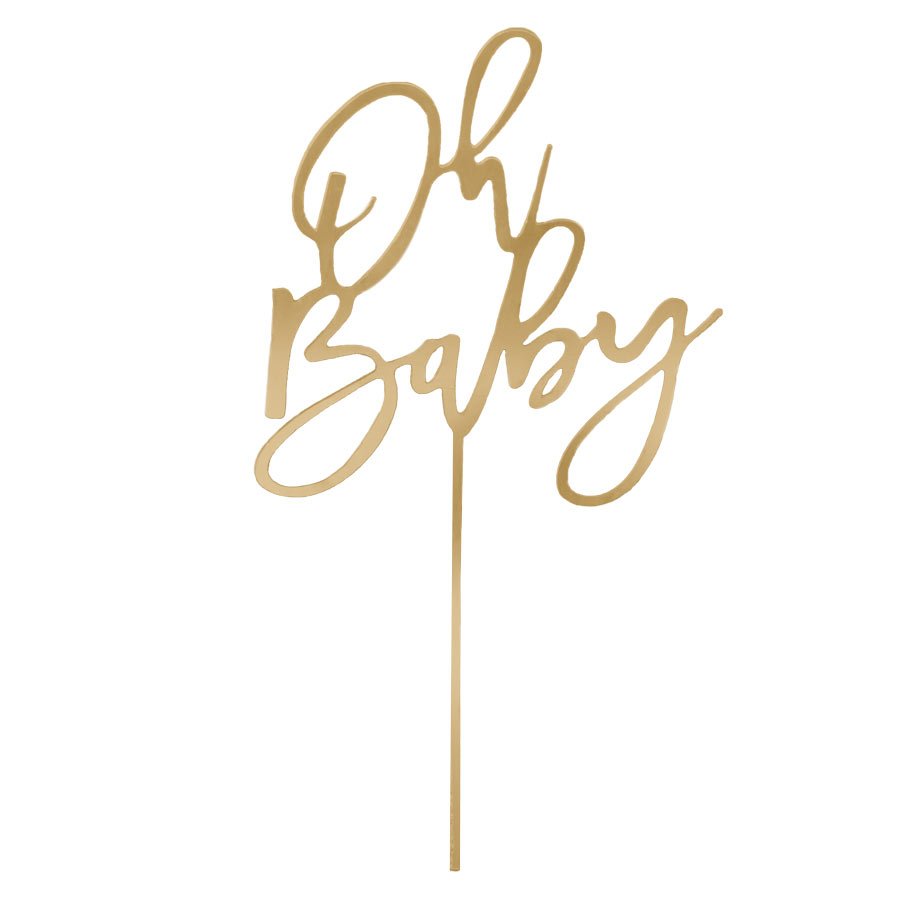 Topper Oh Baby dorado