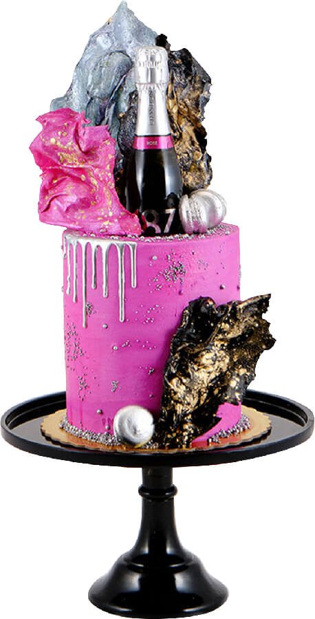 Pastel fucsia brillante