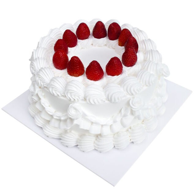 Pastel de fresas con crema 04