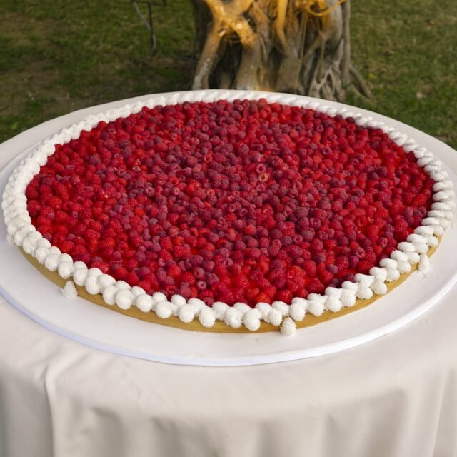 Tarta de frambuesas