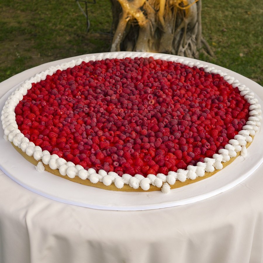 Tarta de frambuesas