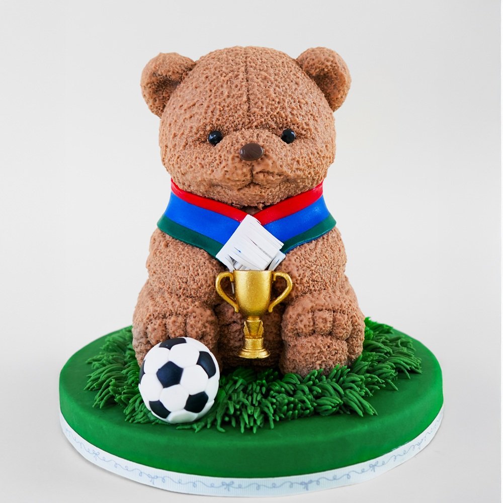 Pastel osito futbolero