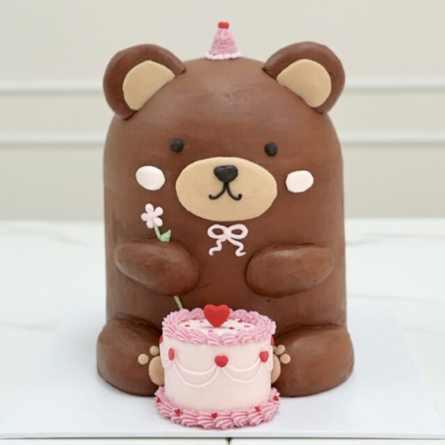 Pastel osito San Valentín