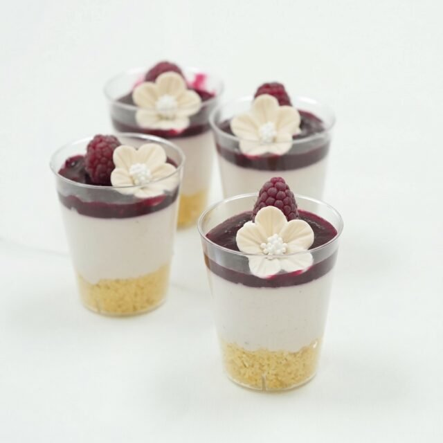 Vacitos mini cheesecake frutos del bosque