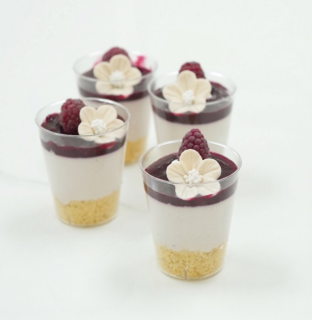 Vacitos mini cheesecake frutos del bosque
