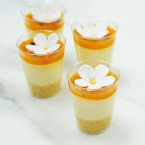 Vacitos mini cheesecake maracuyá