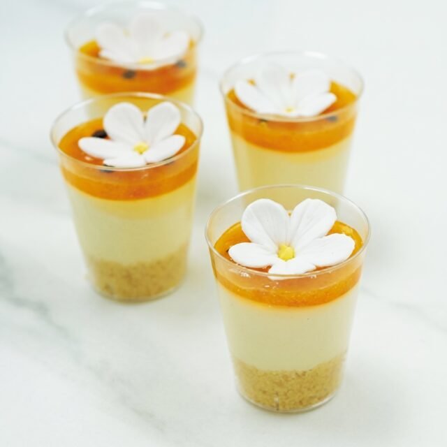 Vacitos mini cheesecake maracuyá